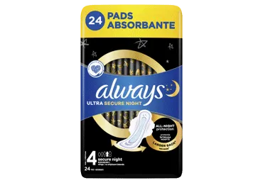 Higiēniskās paketes ALWAYS Ultra Secure Night 24gab.