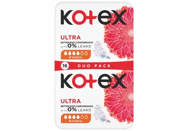 Higiēniskās paketes KOTEX Ultra Normal 16gab.