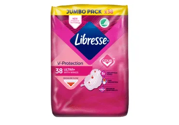 Higiēniskās paketes LIBRESSE Ultra Normal Mega 38gb.