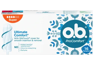 Higiēniskie tamponi O.B.PRO COMFORT SUPER 16gab.
