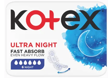 Higiēn.paketes KOTEX Ultra Night 6gab.