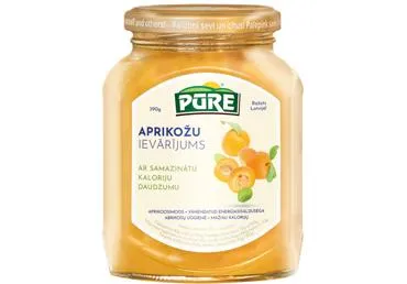 Ievārījums Pūre aprikožu ar samazinātu kaloriju daudzumu 390g