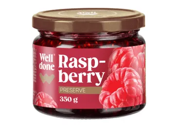 Ievārījums WELL DONE aveņu 350g