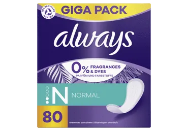 Ikdienas ieliktnīši ALWAYS Fresh Normal 0% 80gb.