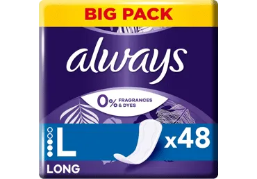 Ikdienas ieliktnīši ALWAYS Long 0% 48gab.