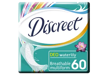 Ikdienas ieliktnīši DISCREET Water Lily 60gab.