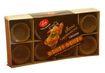 Īstas rupjmaizes groziņi LĀČI, 16gab, 115g