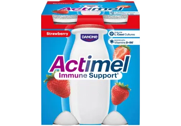 Jogurta dzēriens ACTIMEL zemeņu 4x100g