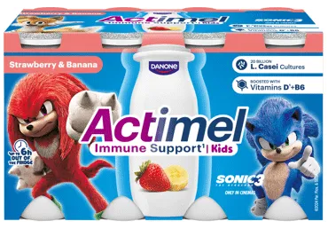 Jogurta dzēriens Actimel zemeņu banānu 8x100g