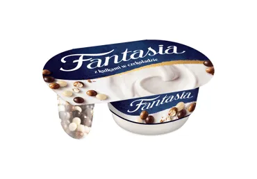 Jogurts FANTASIA ar šok.bumbiņām 100g