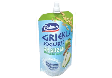 Baltais Grieķu jogurts ar auzām, āboliem un kanēli 180g