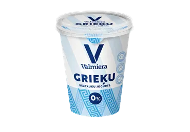 Grieķu jogurts Valmiera dabīgs 0% 370g