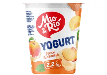 Jogurts MIO&RIO persiku 2,2% 400g