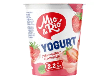 Jogurts MIO&RIO zemeņu 2,2% 400g