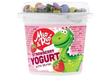 Jogurts zemeņu ar dražejām 3,8% 135g