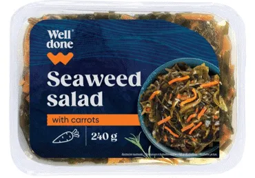 Jūras salāti ar burkāniem WELL DONE 240g