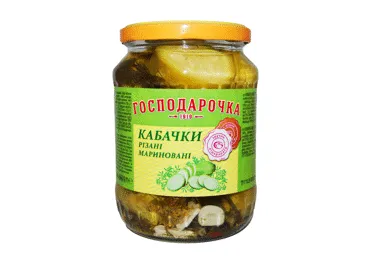 Kabači marinādē GOSPODAROČKA griezti 660g