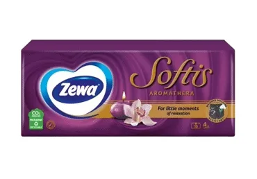 Kabatlakatiņi ZEWA Softis Aromathera 4kārtas 10x9gab.