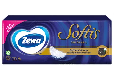 Kabatlakatiņi ZEWA Softis Original 4kārtas 10x9gab.