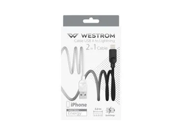 Kabelis USB-A uz Lightning WESTROM 3m
