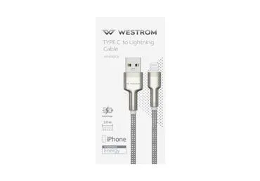 Kabelis USB&Lightning WESTROM 2m