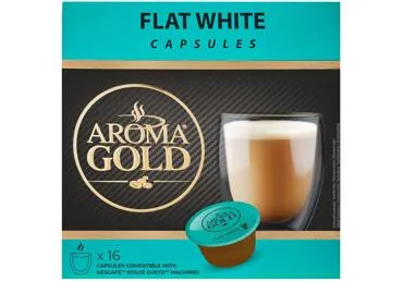 Kafijas kapsulas AROMA GOLD Flat white 187,2g