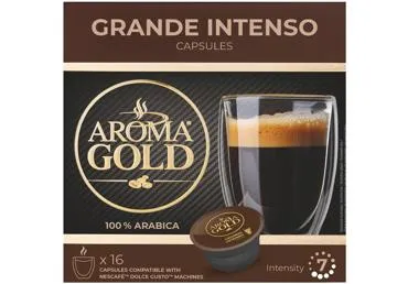Kafijas kapsulas AROMA GOLD Grande Intenso 128g