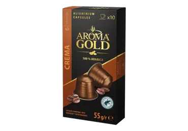 Kafijas kapsulas AROMA GOLD Nespresso Crema 55g