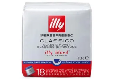 Kafijas kapsulas ILLY Iper Lungo 18x6,2g