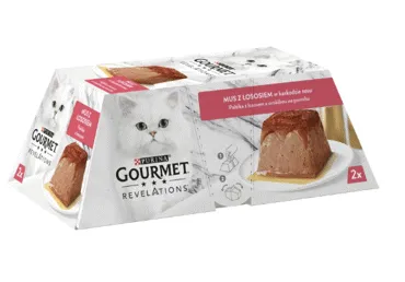 Kaķu barība ar lasi GOURMET REVELATIONS 2x57g