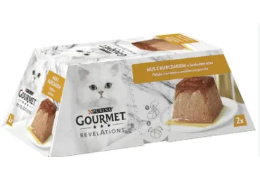 Kaķu barība ar  vistas gaļu GOURMET REVELATIONS 2x57g