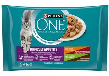 Kaķu konservi Difficult appetite vista ONE 4x85g