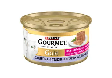 Kaķu konservi GOURMET GOLD Kitten teļš 85g