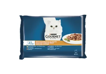 Kaķu konservi GOURMET PERLE tītars 4x85g