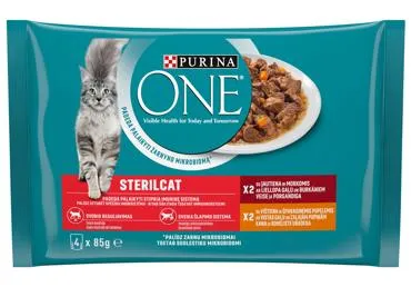 Kaķu konservi Sterilcat liellops vista ONE 4x85g