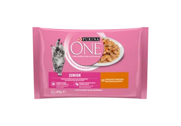 Kaķu kons.ONE JUNIOR ar vist.gaļu 4x85g