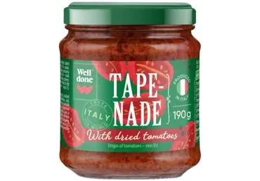 Kaltētu tomātu tapenāde WELL DONE 190g