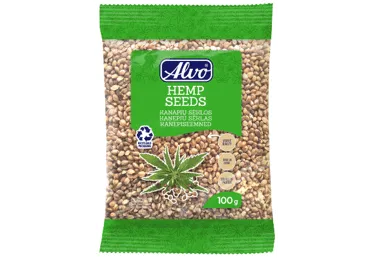 Kaņepju sēklas ALVO 100g