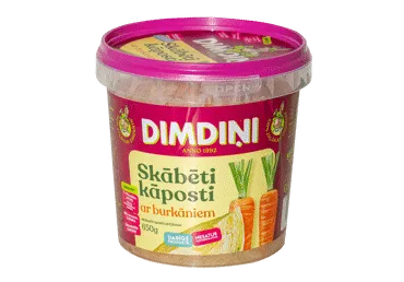 Kāposti skābēti ar burkāniem DIMDIŅI 650g