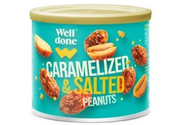 Karamelizēti sālīti zemesrieksti WELL DONE 140g