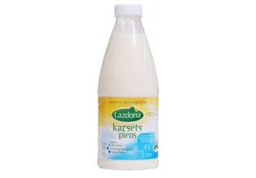 Karsēts piens 4% 1l