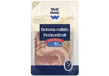 Karsti kūpināta bekona rulete šķēlēs WELL DONE 100g