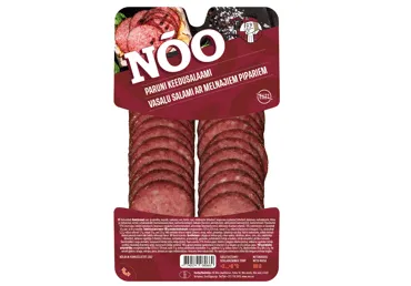 Salami Vasaļu vārītā ar pipariem šķēlēs 90g