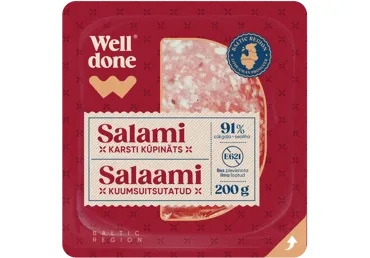 Karsti kūpināta Salami desa WELL DONE 200g