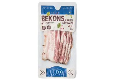 Karsti kūpināts bekons LIDO 100g