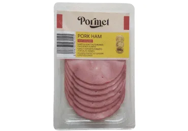 Karsti kūpināts tvaicēts cūkgaļas šķiņķis PORMET 100g