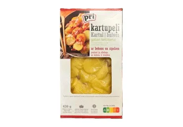 Kartupeļi vārīti PRI ar bekonu un sīpoliem, 430g, gab