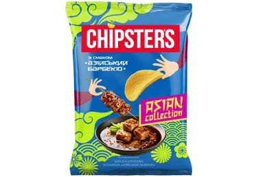 Kartupeļu čipsi BBQ CHIPSTERS 100g