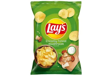 Kartupeļu čipsi LAY'S ar sēņu un krējuma garšu 130g