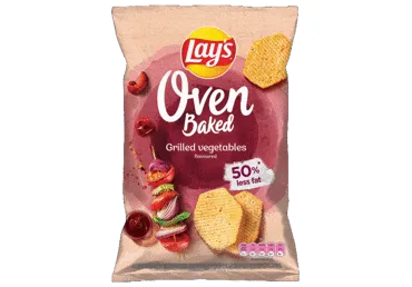 Kartupeļu čipsi LAY'S Oven ar grilētu dārzeņu garšu 110g